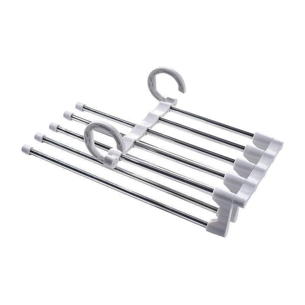 GRUCCIA MULTIUSO PER PANTALONI 5 IN 1 STAMPELLE ORGANIZER ARMADIO SALVASPAZIO - 2