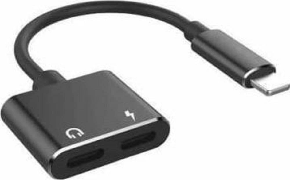ADATTATORE 2IN1 Q-A189 LIGHTNING MASCHIO A TYPE-C AUX3,5MM FEMMINA CUFFIE RICARICA - 5