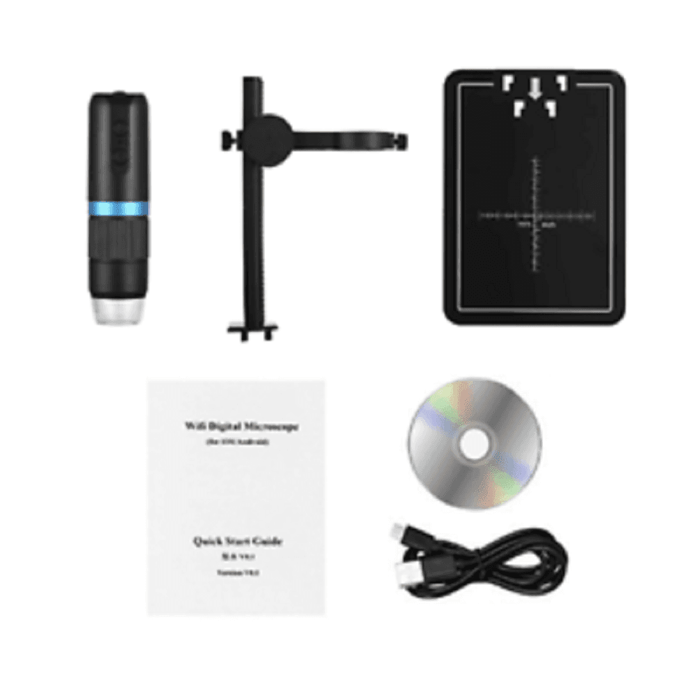 MICROSCOPIO DIGITALE Q-XW05 WI-FI USB 1080P RISOLUZIONE HD 50-1000X PORTATILE - 2