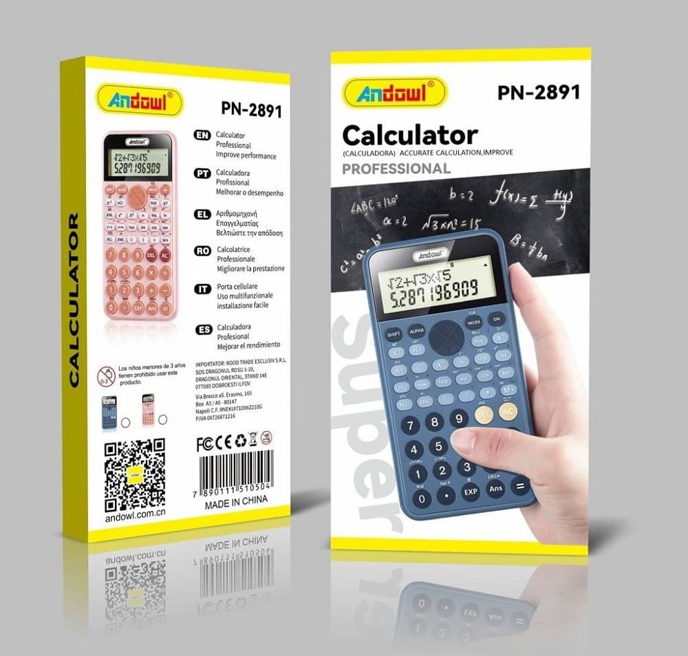 CALCOLATRICE SCIENTIFICA 240 METODI DI CALCOLO UFFICI SCUOLA A 12 CIFRE PN-2891 - 9