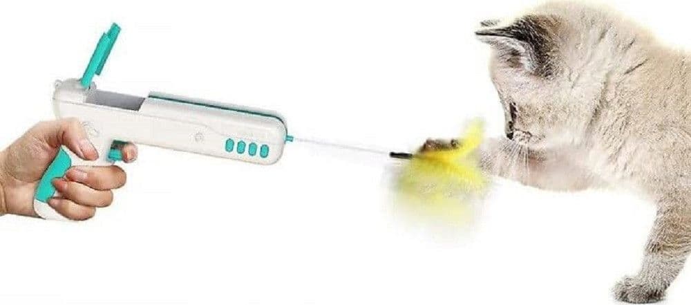 PISTOLA GIOCATTOLO GIOCO INTERATTIVO PER GATTO CANI ANIMALI MULTI TRUST Q-T194 - 3
