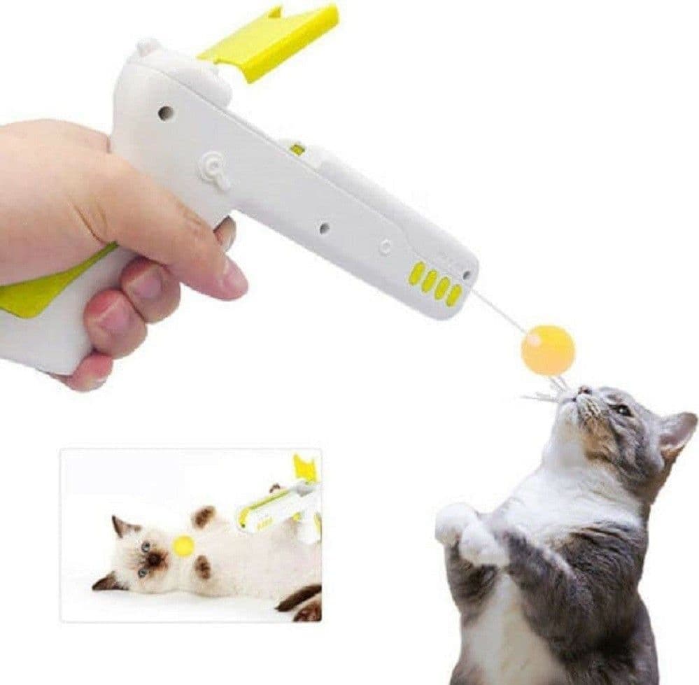 PISTOLA GIOCATTOLO GIOCO INTERATTIVO PER GATTO CANI ANIMALI MULTI TRUST Q-T194 - 7