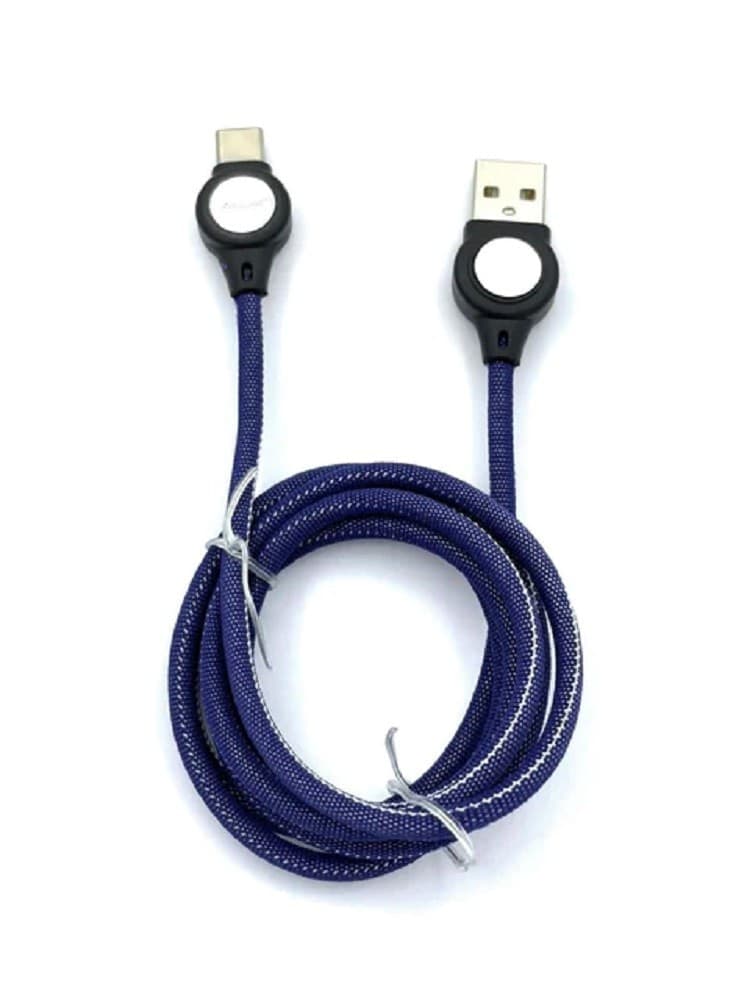CAVO DI RICARICA RAPIDA PER ANDROID ATTACCO TYPE-C A USB 2.0 CON LUCE 1MT Q-T51B - 8