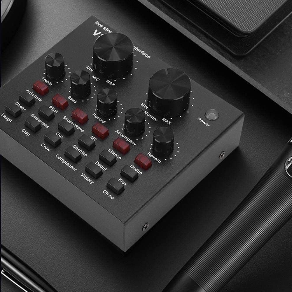SCHEDA AUDIO SUONO ESTERNA BLUETOOTH USB PER STREAMING LIVE SU CELLULARE Q-MIC1 - 5
