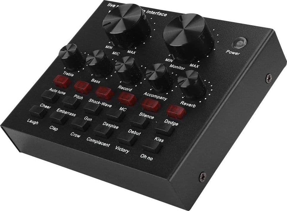 SCHEDA AUDIO SUONO ESTERNA BLUETOOTH USB PER STREAMING LIVE SU CELLULARE Q-MIC1 - 6