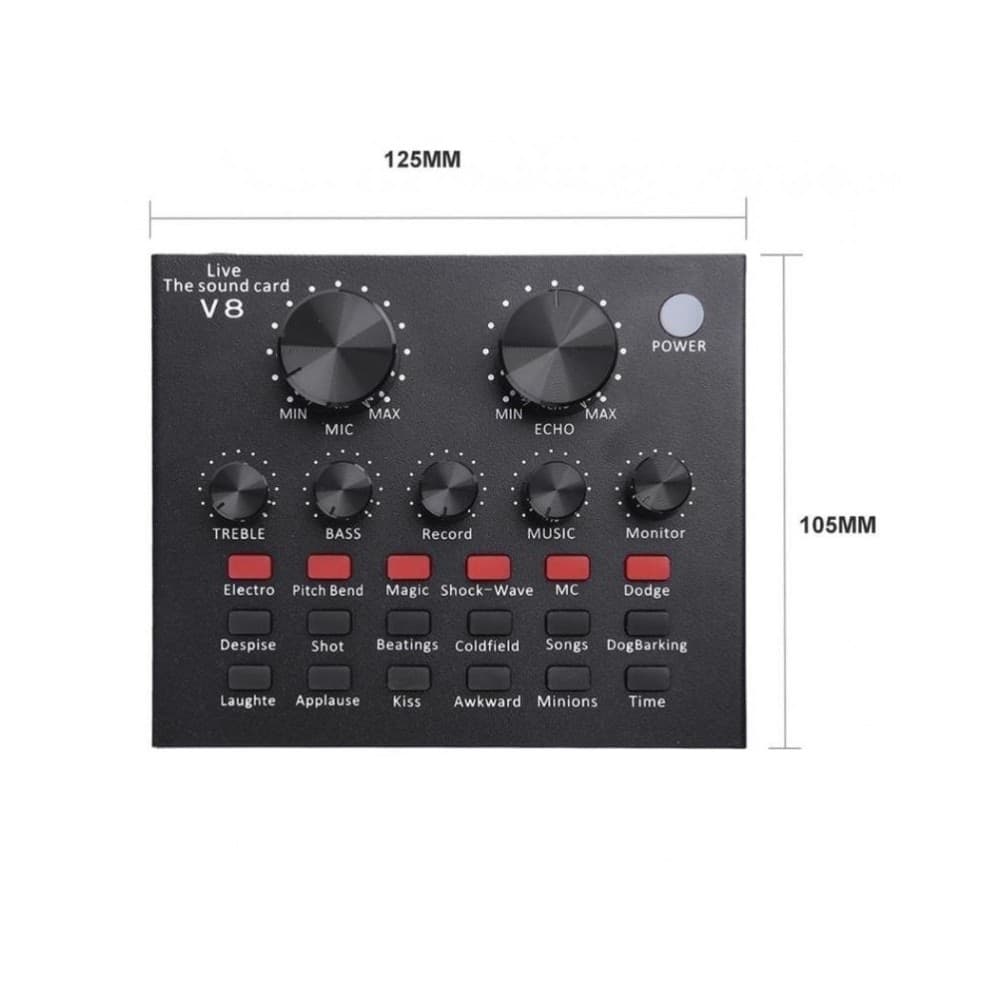 SCHEDA AUDIO SUONO ESTERNA BLUETOOTH USB PER STREAMING LIVE SU CELLULARE Q-MIC1 - 9