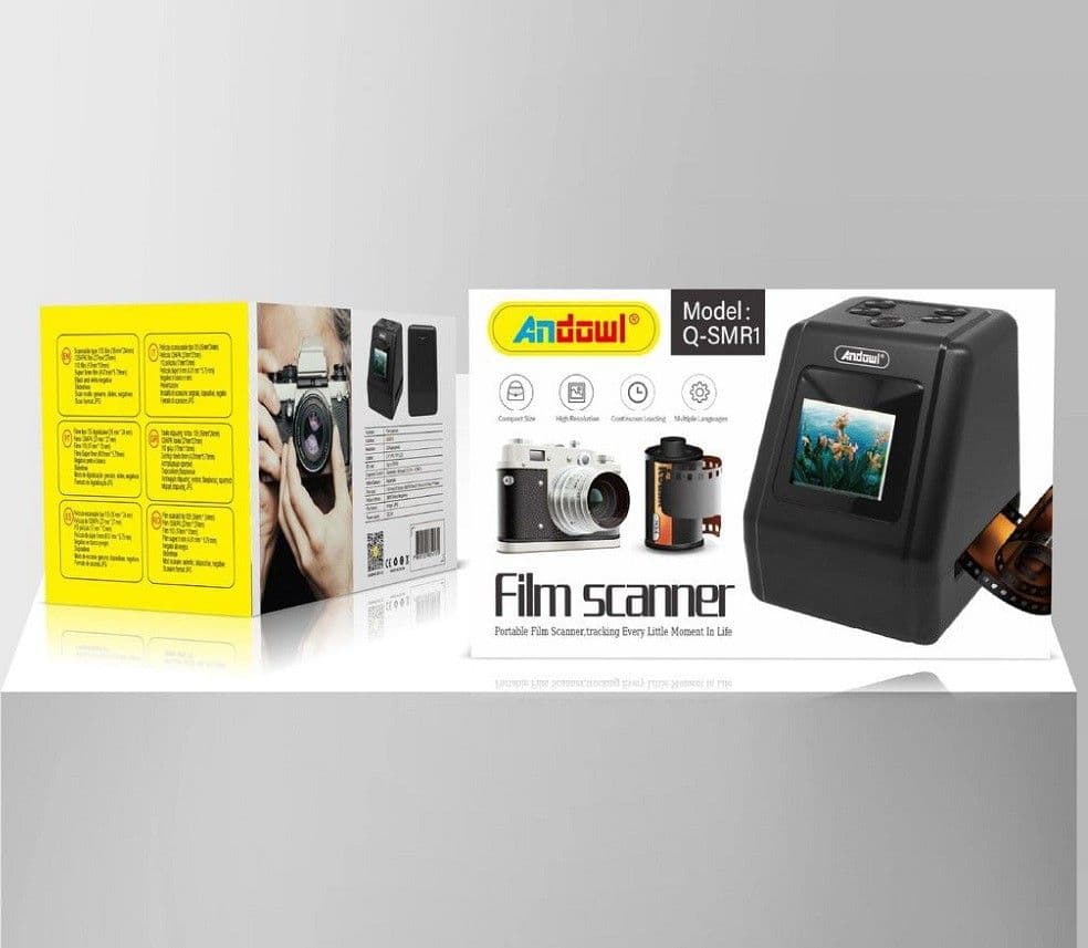 MINI SCANNER DIGITALE PER PELLICOLE DIAPOSITIVE NEGATIVI FILM PORTATILE Q-SMR1 - 14