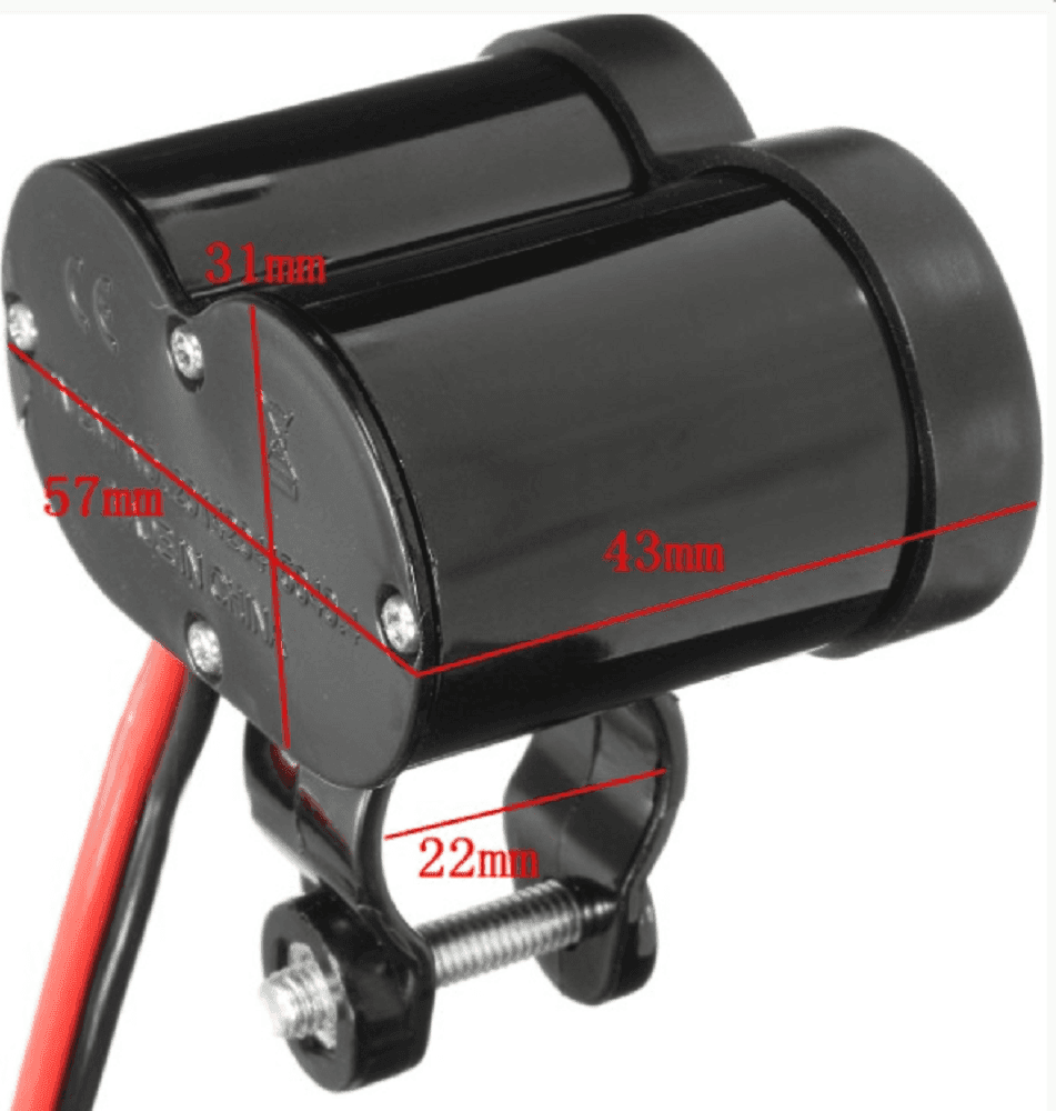 SPINA ACCENDINO CARICABATTERIA PER MOTO CELLULARE PORTE USB ACCENDISIGARI Q-A47 - 3