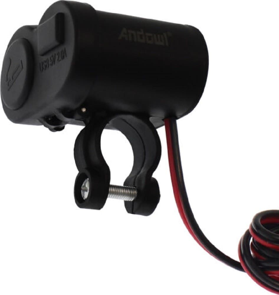 SPINA ACCENDINO CARICABATTERIA PER MOTO CELLULARE PORTE USB ACCENDISIGARI Q-A47 - 6
