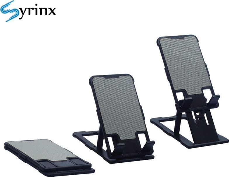 SUPPORTO DA SCRIVANIA PORTA CELLULARE TABLET DA 4" UFFICIO ULTRA SOTTILE Q-ZJ302 - 5
