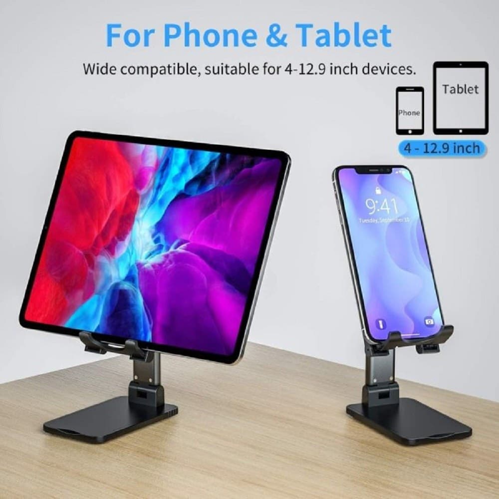 SUPPORTO PORTA CELLULARE UNIVERSALE REGOLABILE TABLET TELEFONO DA TAVOLO Q-ZJ300 - 6