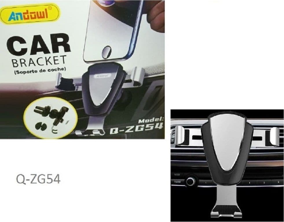 SUPPORTO DA AUTO PER CELLULARE GPS PORTACELLULARE PRESA D'ARIA ERGONOMICO Q-ZG54 - 2