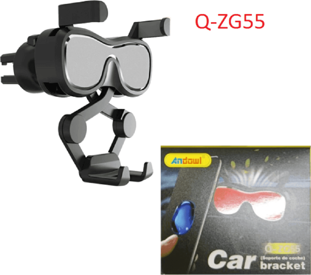 SUPPORTO MOBILE PER AUTO Q-ZG55 PORTACELLULARE ATTACCO PRESA ARIA ROTAZIONE 360°
