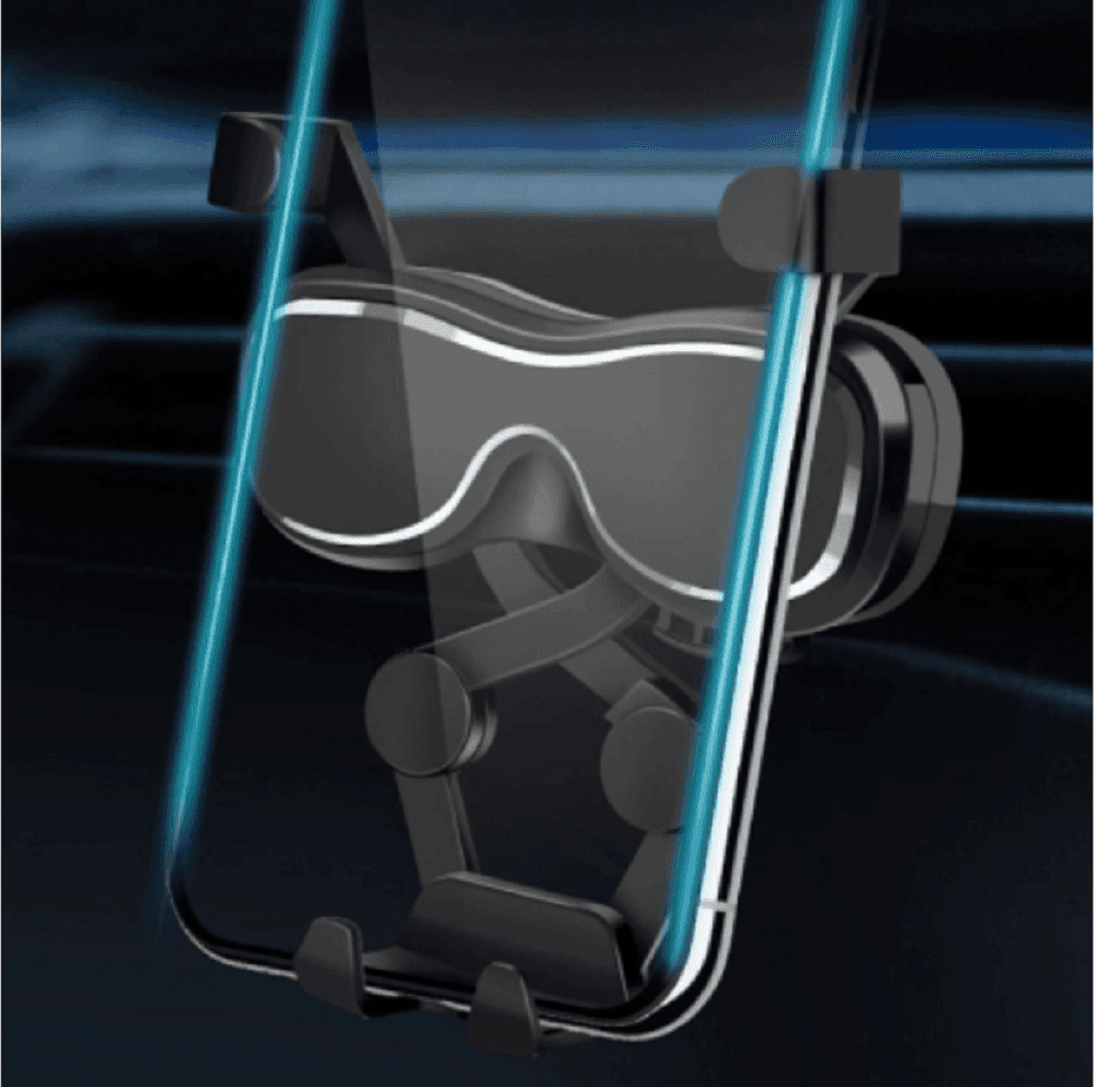 SUPPORTO MOBILE PER AUTO Q-ZG55 PORTACELLULARE ATTACCO PRESA ARIA ROTAZIONE 360° - 3