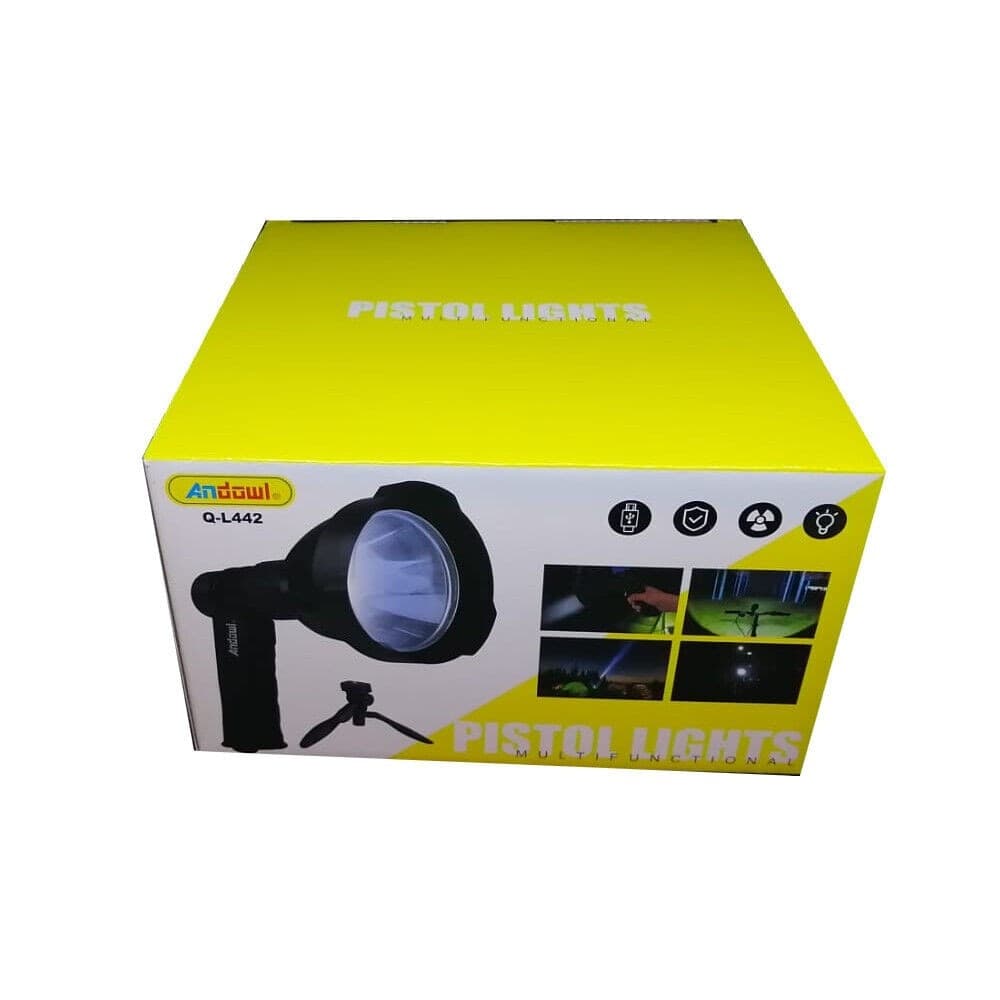TORCIA TATTICA MILITARE A LED RICARICABILE PISTOLA 8000 LUMEN T6 CREE Q-L442 - 6