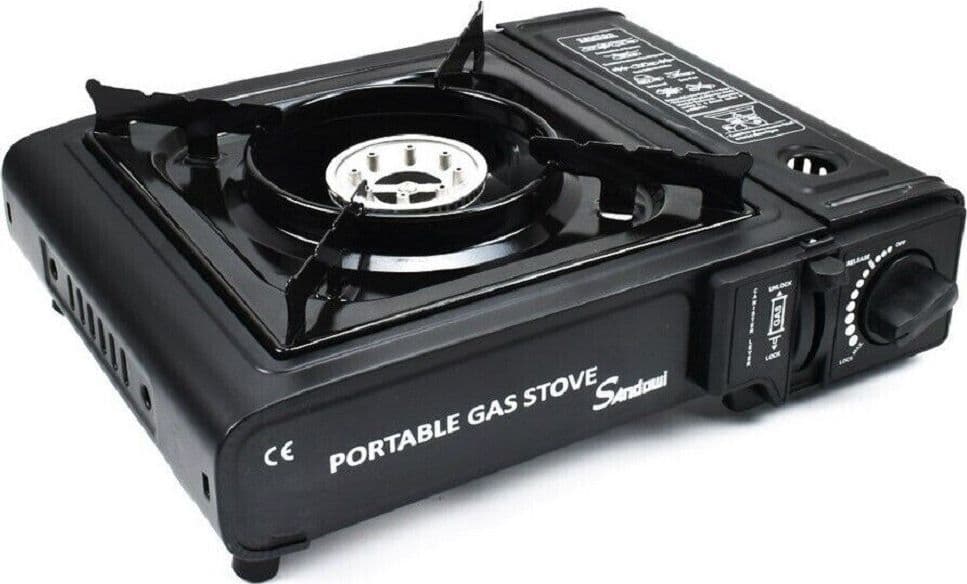 FORNELLO ACCIAIO A GAS Q-WS155 CAMPEGGIO CASA PORTATILE 2900W PIANO COTTURA CUCINA - 3