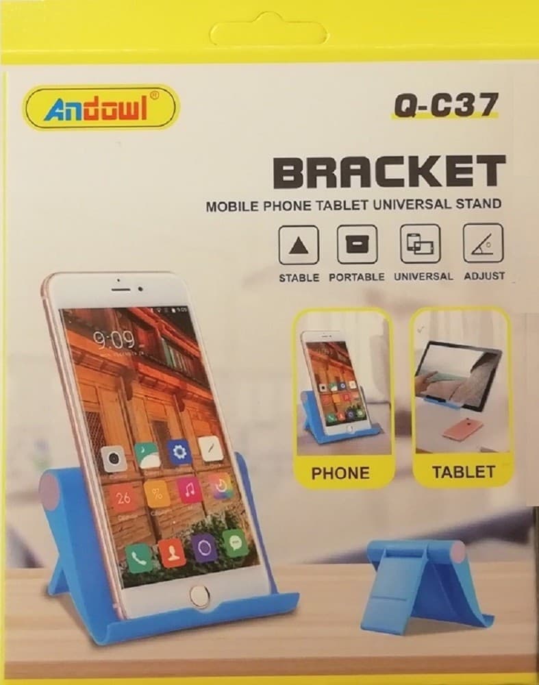 SUPPORTO STAFFA REGOLABILE CELLULARE TABLET UNIVERSALE PORTATILE SCRIVANIA Q-C37 - 3