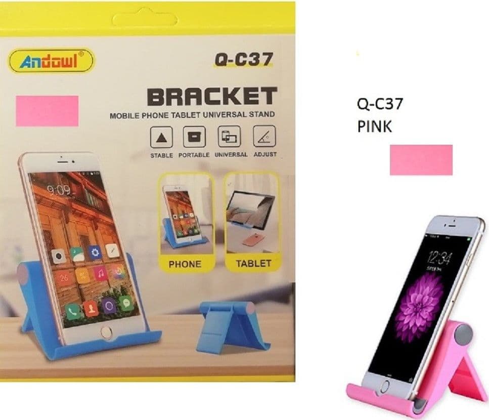 SUPPORTO STAFFA REGOLABILE CELLULARE TABLET UNIVERSALE PORTATILE SCRIVANIA Q-C37 - 10
