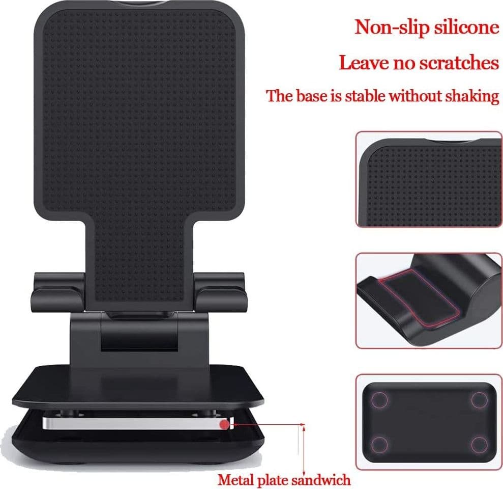 SUPPORTO PER TELEFONI CELLULARI TABLET DA TAVOLO Q-ZJ303 BASE MOBILE PIEGHEVOLE - 7