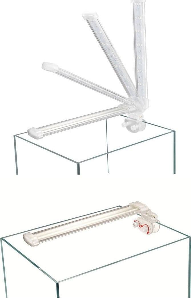 LAMPADA PLAFONIERA LED PER ACQUARIO LUCE 4W BORDO VASCA VETRO PIANTE PESCI - 6