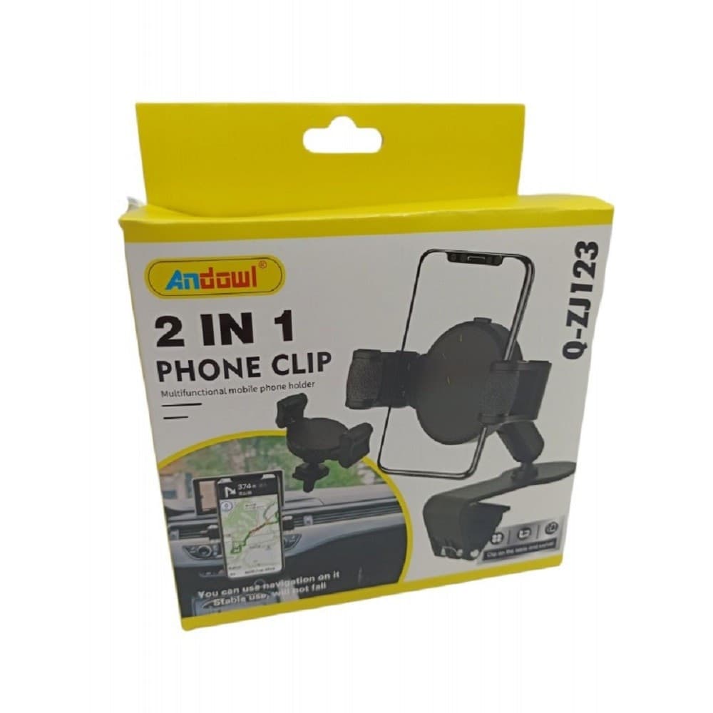 SUPPORTO PER AUTO CELLULARE 4.0 – 6.5″ GANCI REGOLABILI MULTIFUNZIONALE Q-ZJ123 - 3