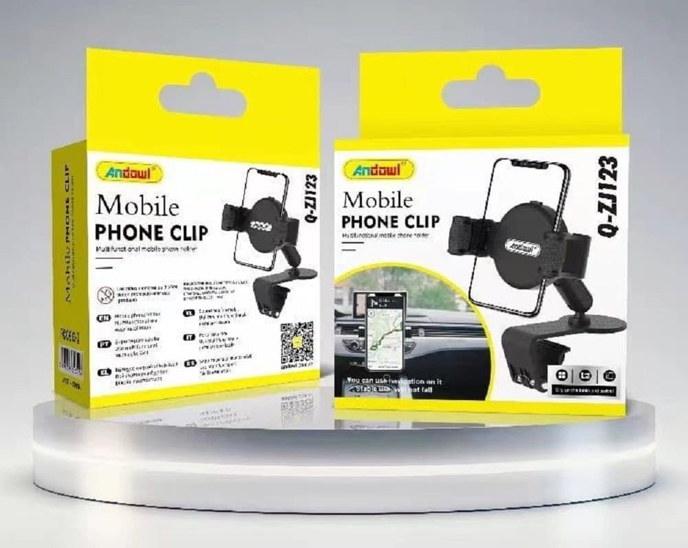 SUPPORTO PER AUTO CELLULARE 4.0 – 6.5″ GANCI REGOLABILI MULTIFUNZIONALE Q-ZJ123 - 4