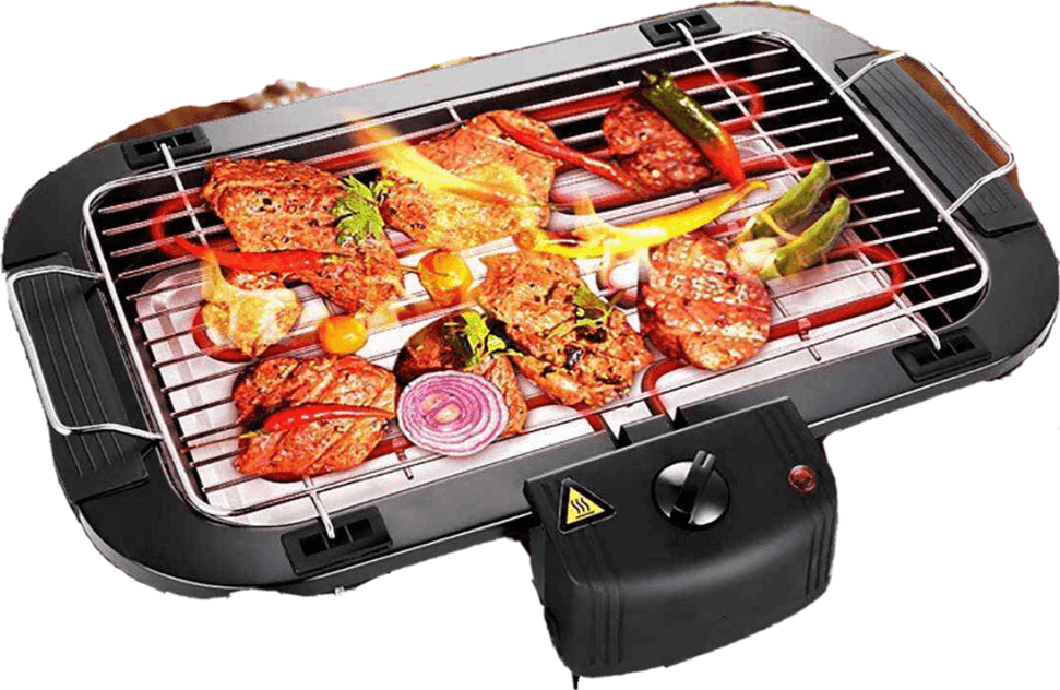 GRIGLIA ELETTRICA 2000 W BARBECUE GRILL BISTECCHIERA BBQ GIARDINO Q-BBQ6 JY-06 - 3