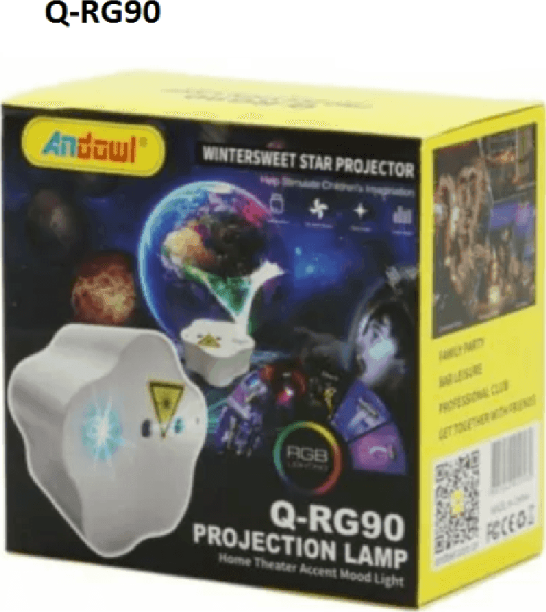 PROIETTORE STELLA WINTERSWEET LED RGB CON TELECOMANDO CIELO STELLATO CASA Q-RG90 - 3
