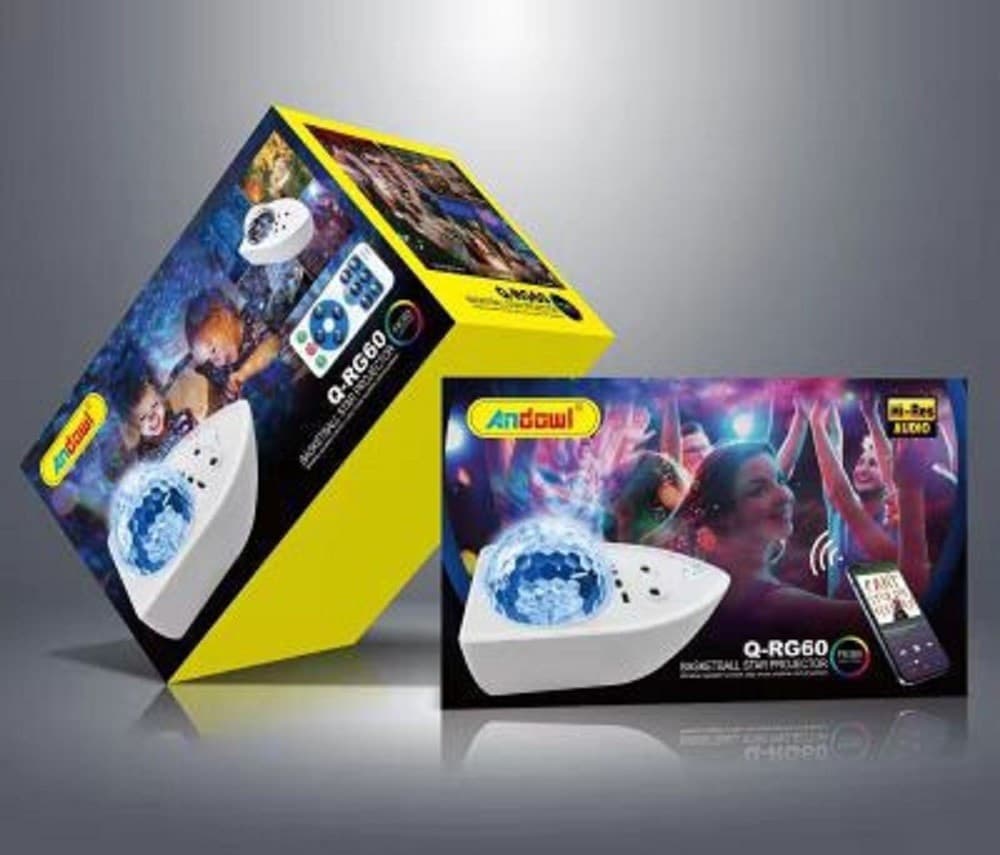 LAMPADA PROIETTORE STELLA LED CON TELECOMANDO RGB Q-RG60 ALTOPARLANTE WIRELESS - 3