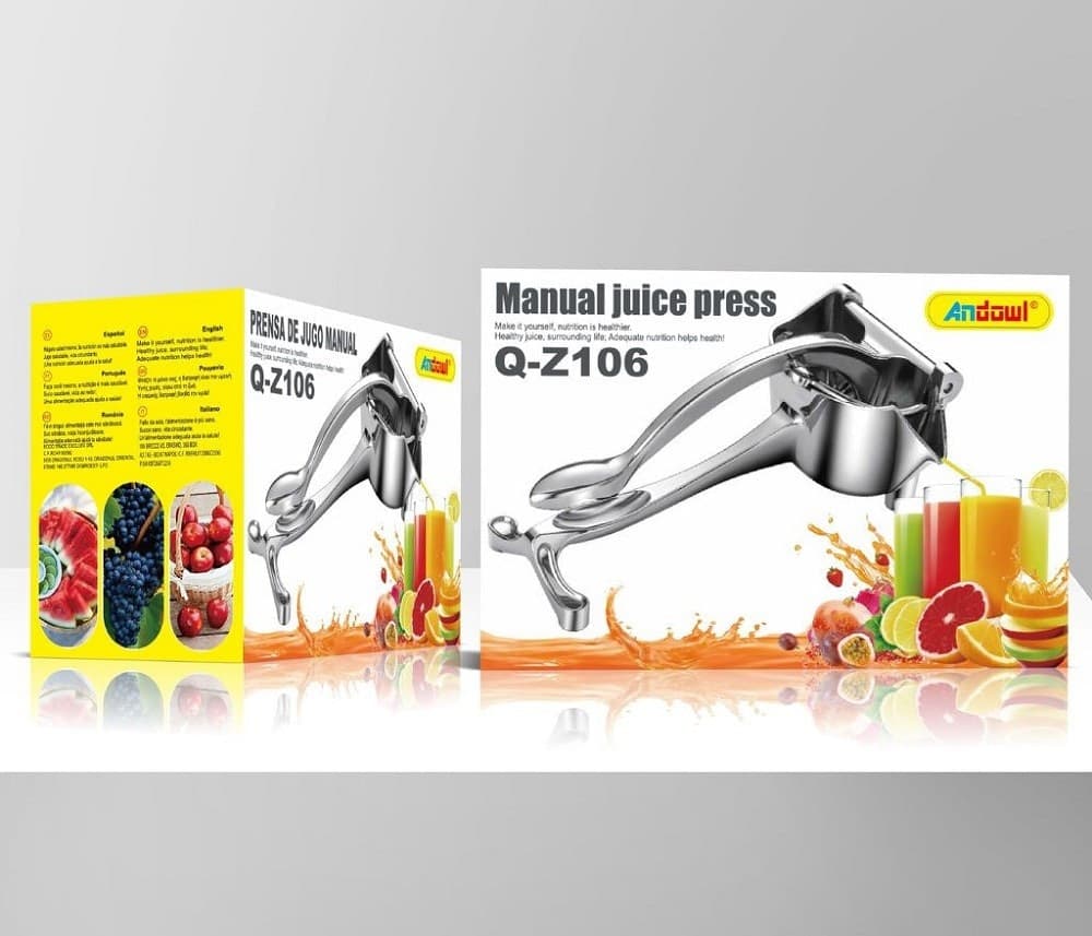 SPREMI AGRUMI MANUALE ESTRATTORE DI SUCCO PRESSA FRUTTA FRESCA LIMONI Q-Z106 - 3