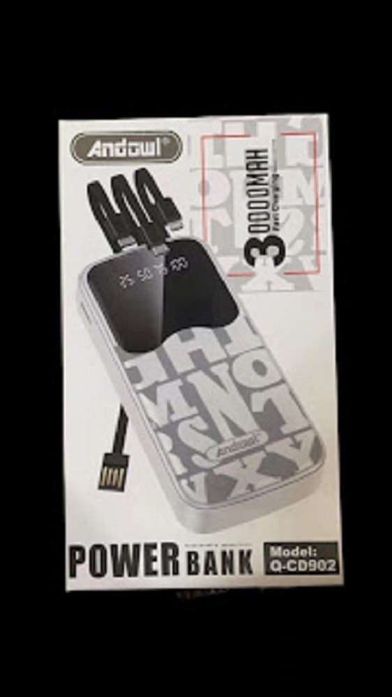 POWER BANK 30000 MAH CARICABATTERIE ESTERNO PORTATILE A RICARICA RAPIDA Q-CD902 - 2