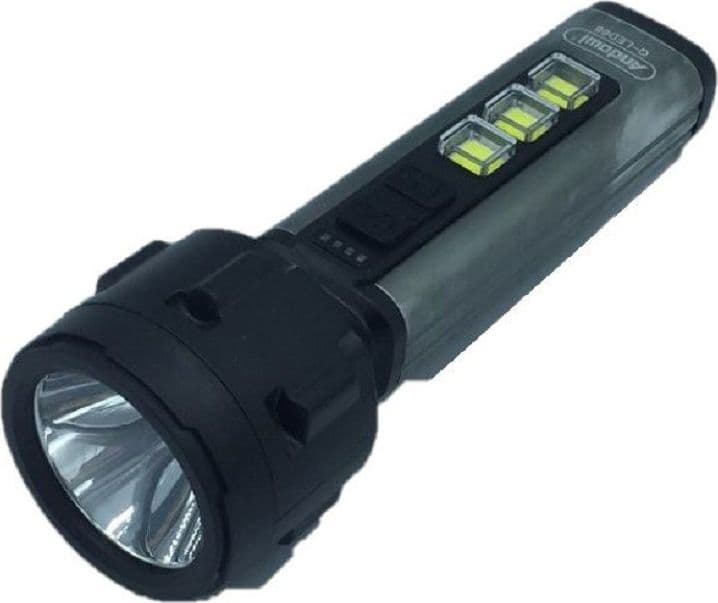 TORCIA LED USB RICARICABILE 5W+3 LUCI COB CAMPEGGIO ESCURSIONISMO CACCIA Q-LED66 - 3