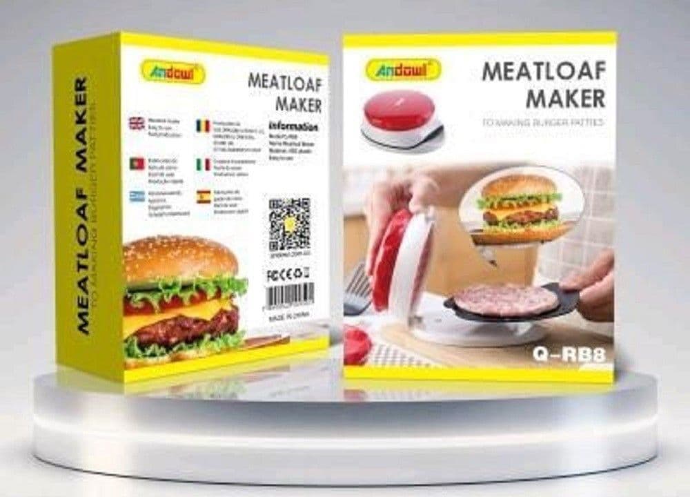 STAMPO PRESSA MACCHINA MANUALE PER HAMBURGHER POLPETTONE CARNE MACINATA Q-RB8 - 8