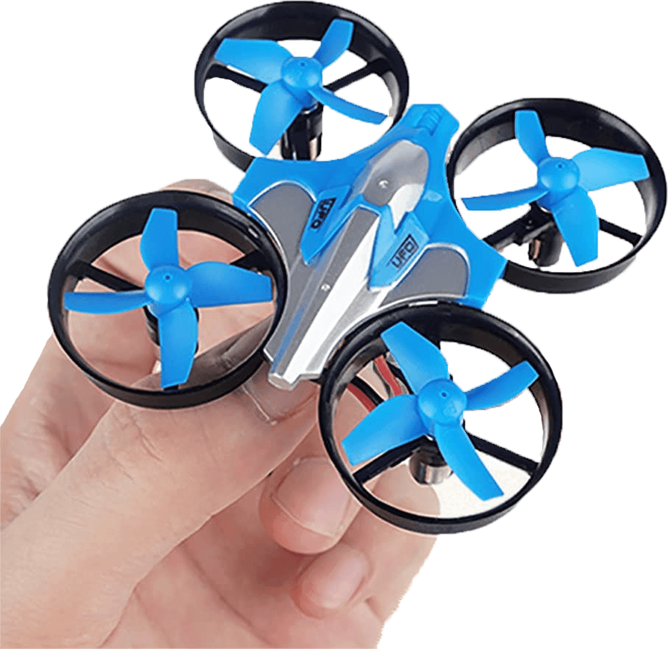 MINI DRONE QUADRICOTTERO TELECOMANDATO CON DITA MANO LUCI LED RGB GIOCO BAMBINI - 2