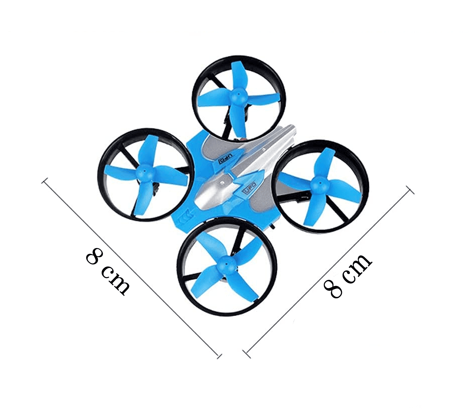 MINI DRONE QUADRICOTTERO TELECOMANDATO CON DITA MANO LUCI LED RGB GIOCO BAMBINI - 5