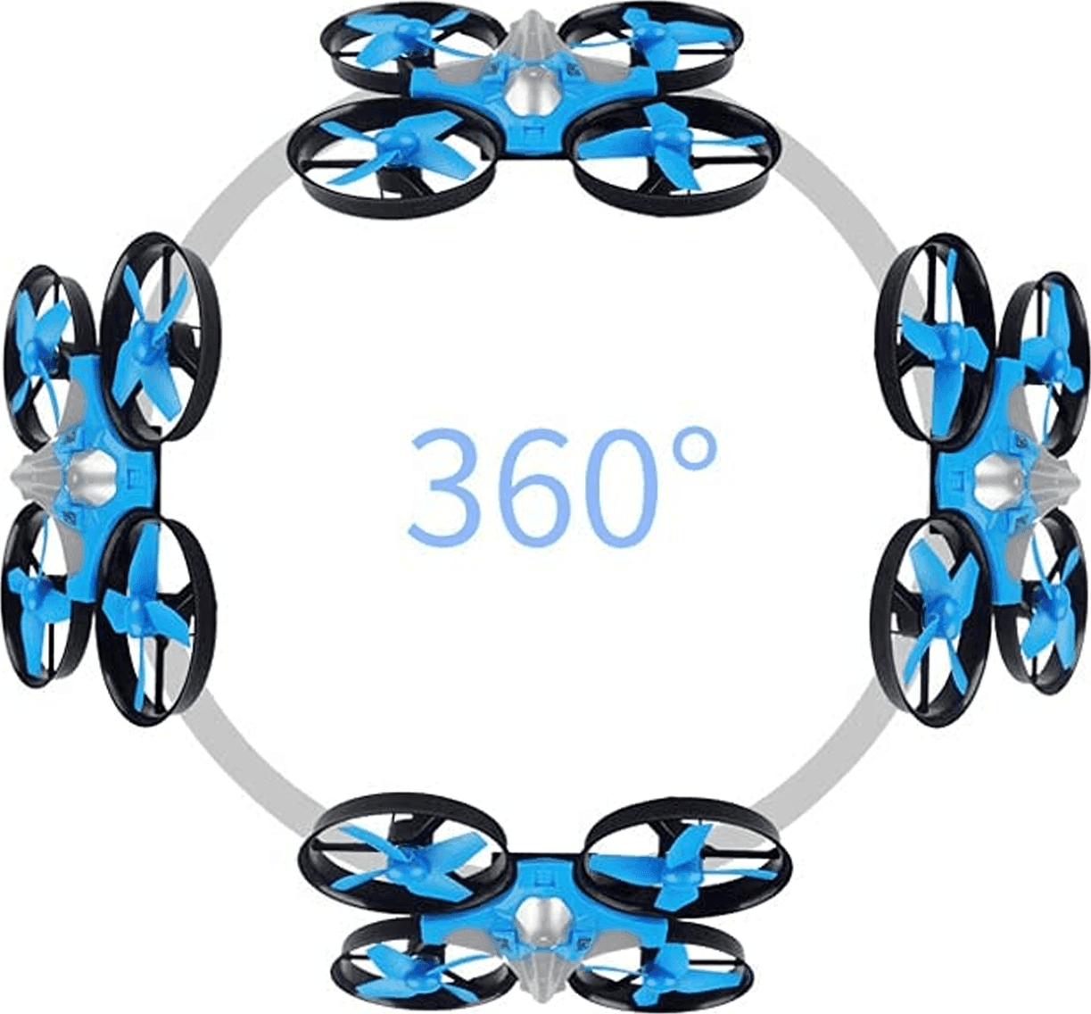 MINI DRONE QUADRICOTTERO TELECOMANDATO CON DITA MANO LUCI LED RGB GIOCO BAMBINI - 6