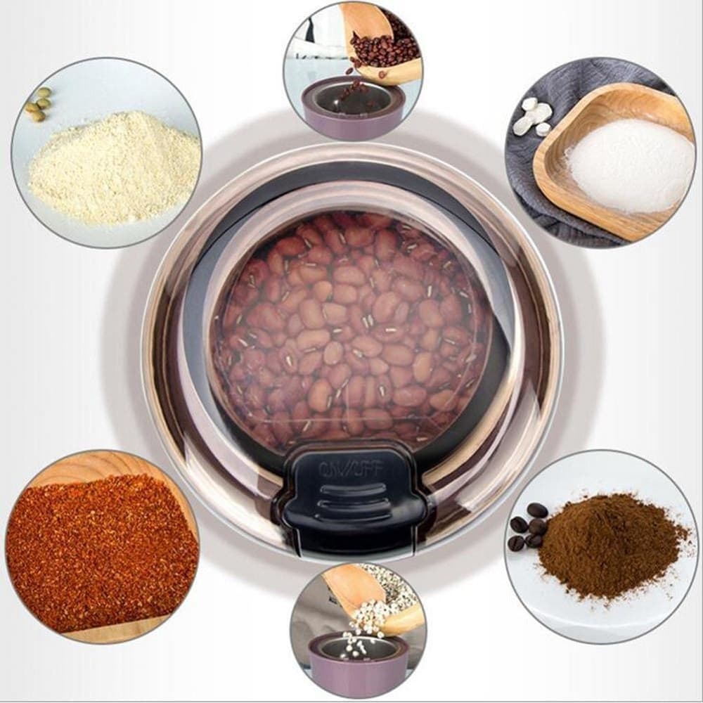 MACINA CAFFÈ SPEZIE PEPE NOCI FRUTTA ELETTRICO 150W CAPACITÀ 50G Q-YM188 MACININO - 2