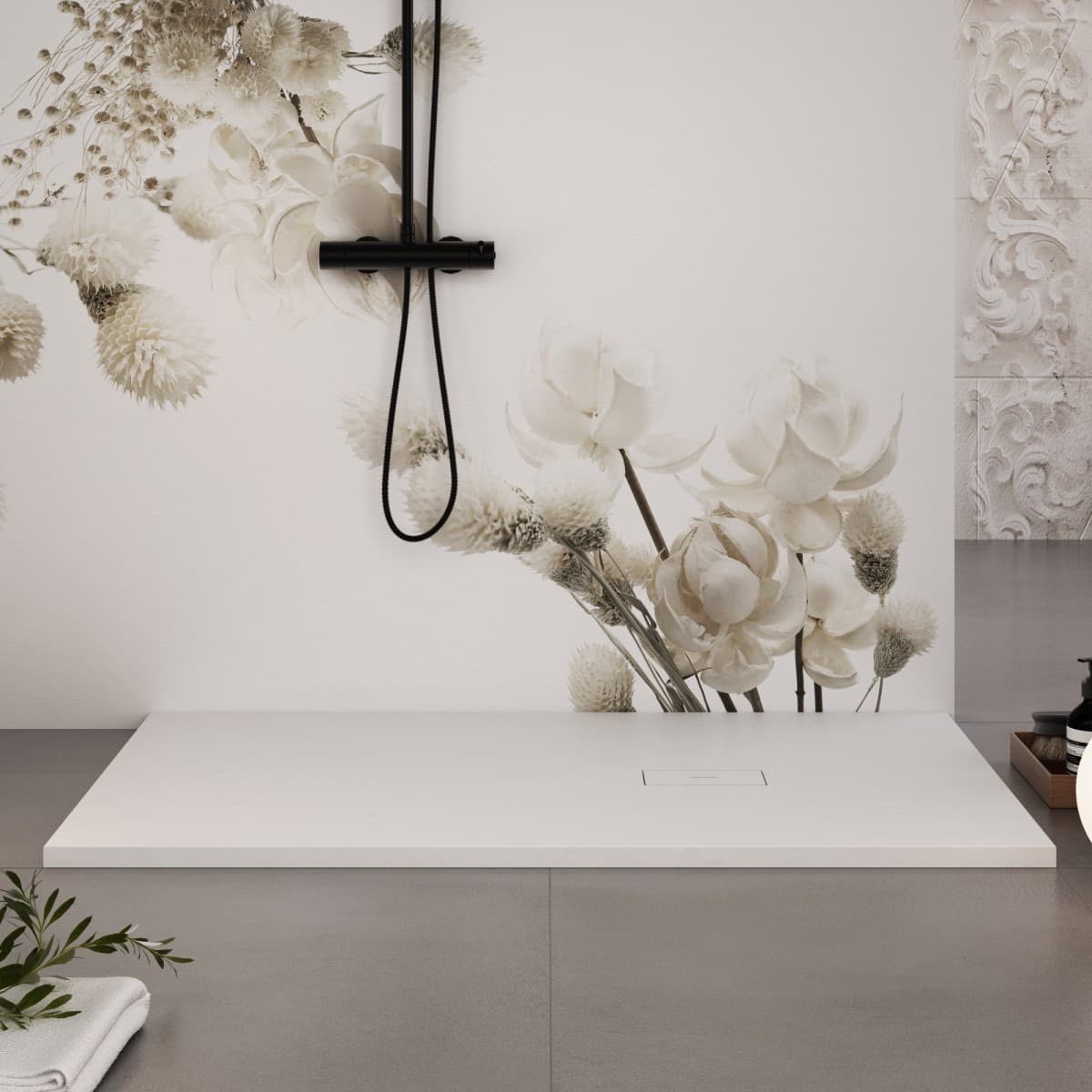 Piatto Doccia Mineralmarmo effetto pietra Bianco DUBAI Fai da te/Attrezzature per cucine e bagni/Attrezzature per bagni/Docce e componenti doccia/Piatti doccia StileBagno - Roma, Commerciovirtuoso.it