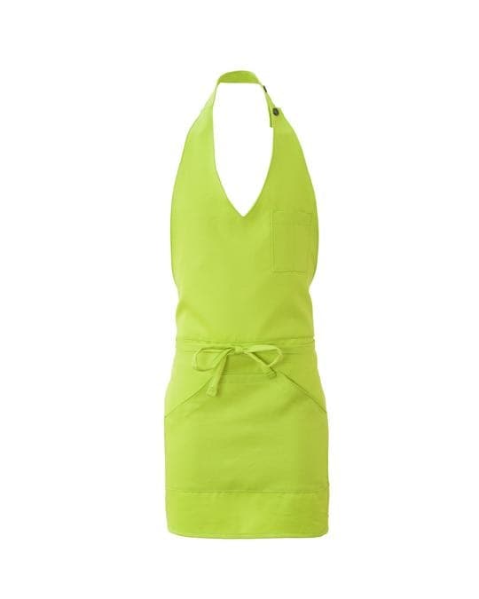 Grembiule Lipari Pistacchio Verde Grembiule Servizio Pettorina con Tascone - 2