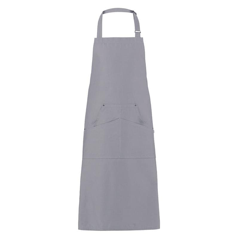 Grembiule Chicago Grigio Grembiule Cuoco con Tasconi Regolabile Pettorina Cameriere Osteria - 2