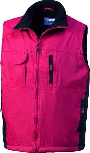 Gilet Perlis Rosso Smanicato Leggero Foderato in Pile - 2