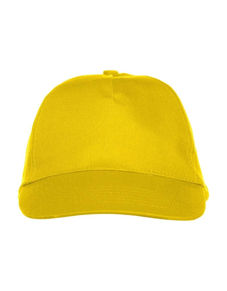 Cappellino Texas Giallo Cappellino 5 Pannelli Chiusura Velcro - 2