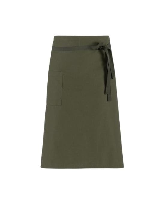 Grembiule Vita Matera Verde Militare Grembiule Cuoco con Tasca - 2