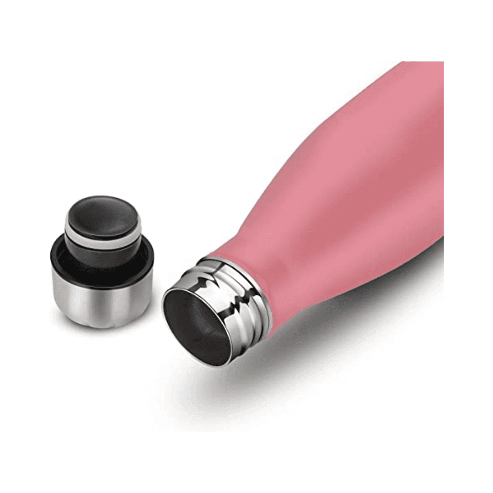 BORRACCIA SPORTIVA 350 ML ACCIAIO INOX DOPPIA PARETE PER SPORT SCUOLA CAMPEGGIO - 2