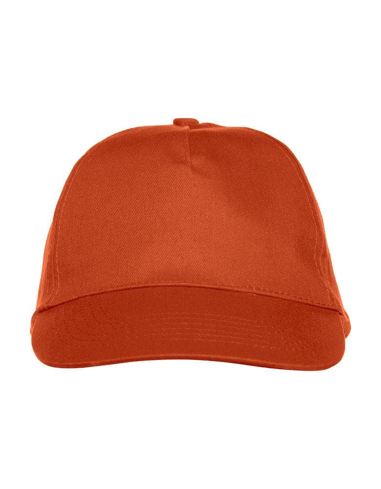 Cappellino Texas Arancio Cappellino 5 Pannelli Chiusura Velcro - 2