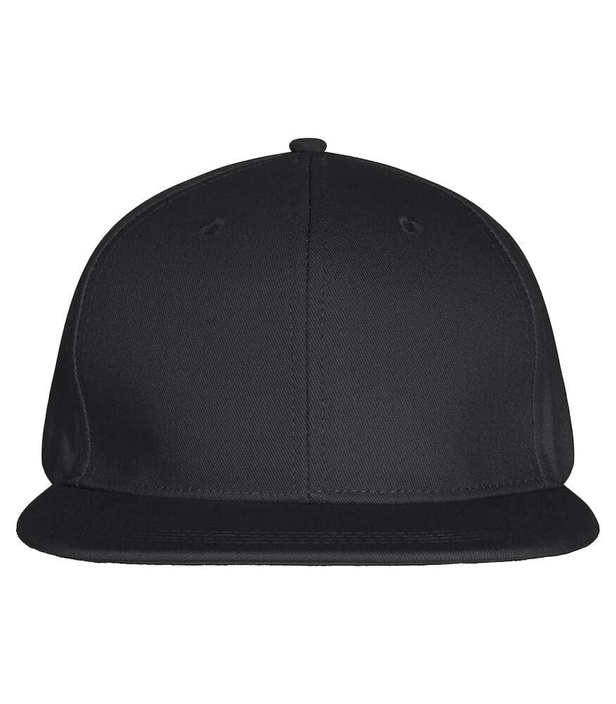 Cappellino Street Nero Cappellino Visiera Piatta 6 Pannelli - 2