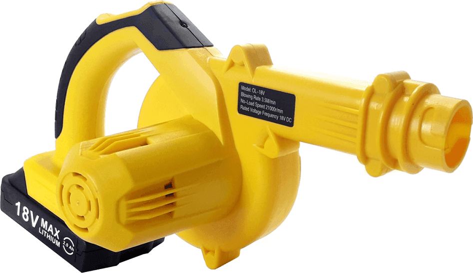 SOFFIATORE ASPIRATORE A BATTERIA PER FOGLIE RICARICABILE 18V 2.0AH FOGLIE OL-18 - 4