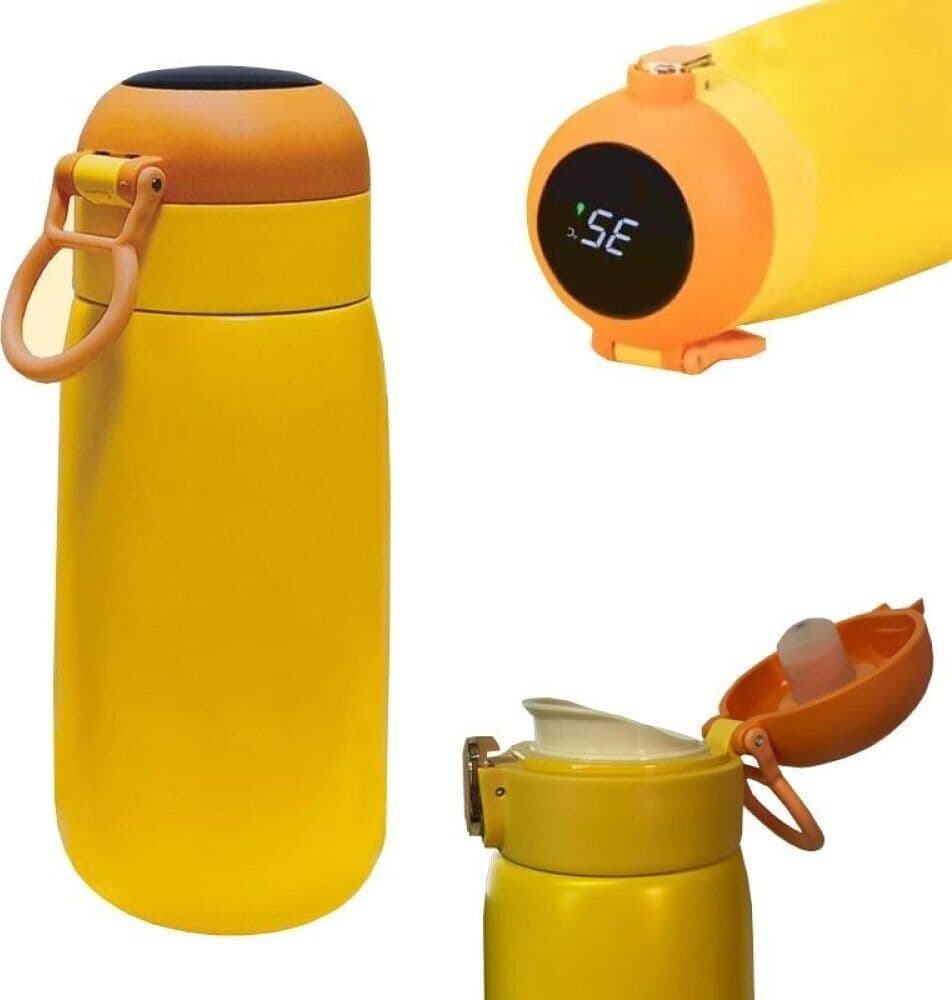 BORRACCIA TERMICA CON DISPLAY LED TEMPERATURA THERMOS ACCIAIO INOX 420ML TX-8334 - 5