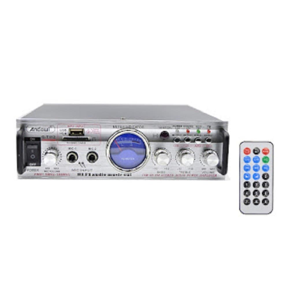 AMPLIFICATORE STEREO BLUETOOTH USB FUNZIONE MINI SUPER BASS TELECOMANDO Q-T112 - 5