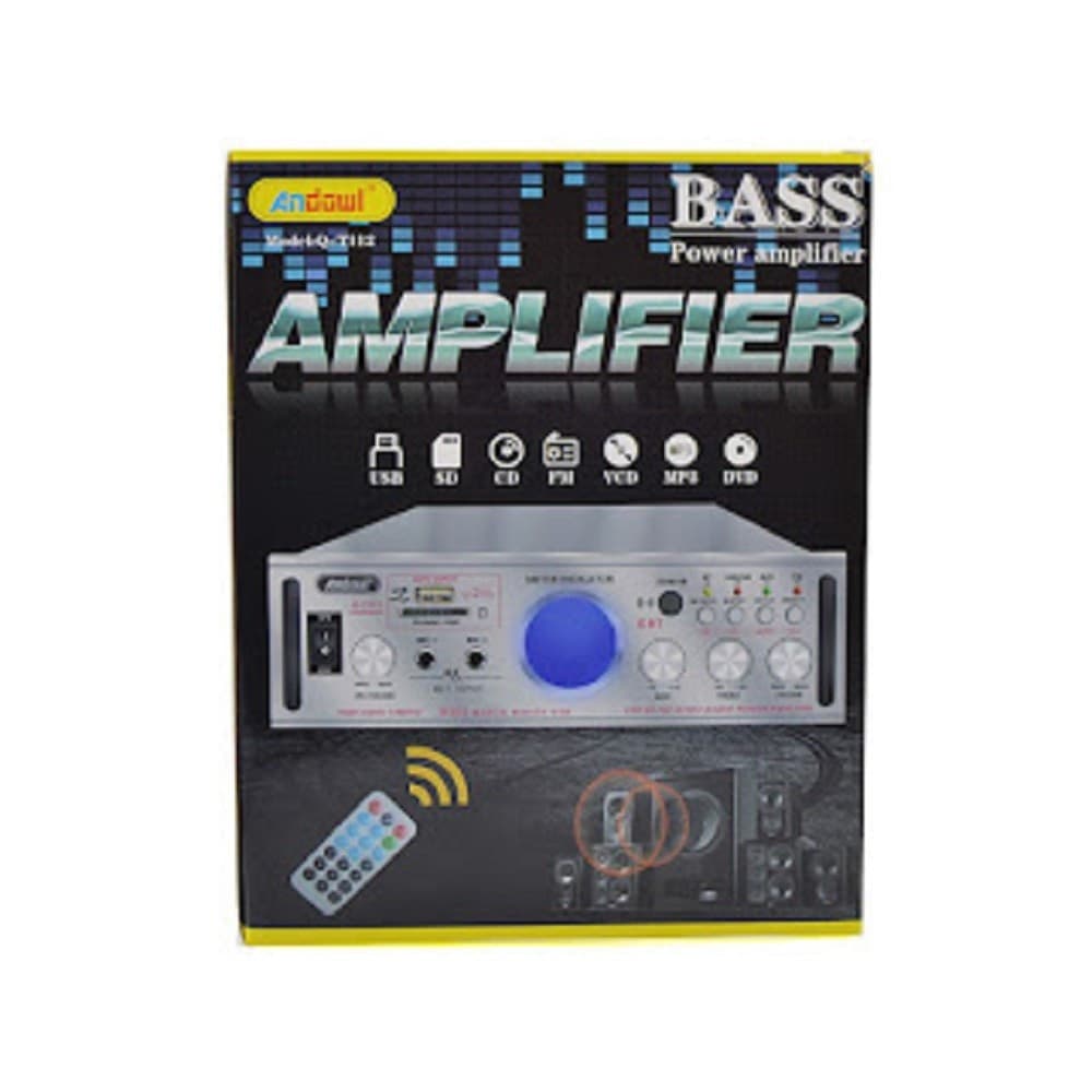AMPLIFICATORE STEREO BLUETOOTH USB FUNZIONE MINI SUPER BASS TELECOMANDO Q-T112 - 7